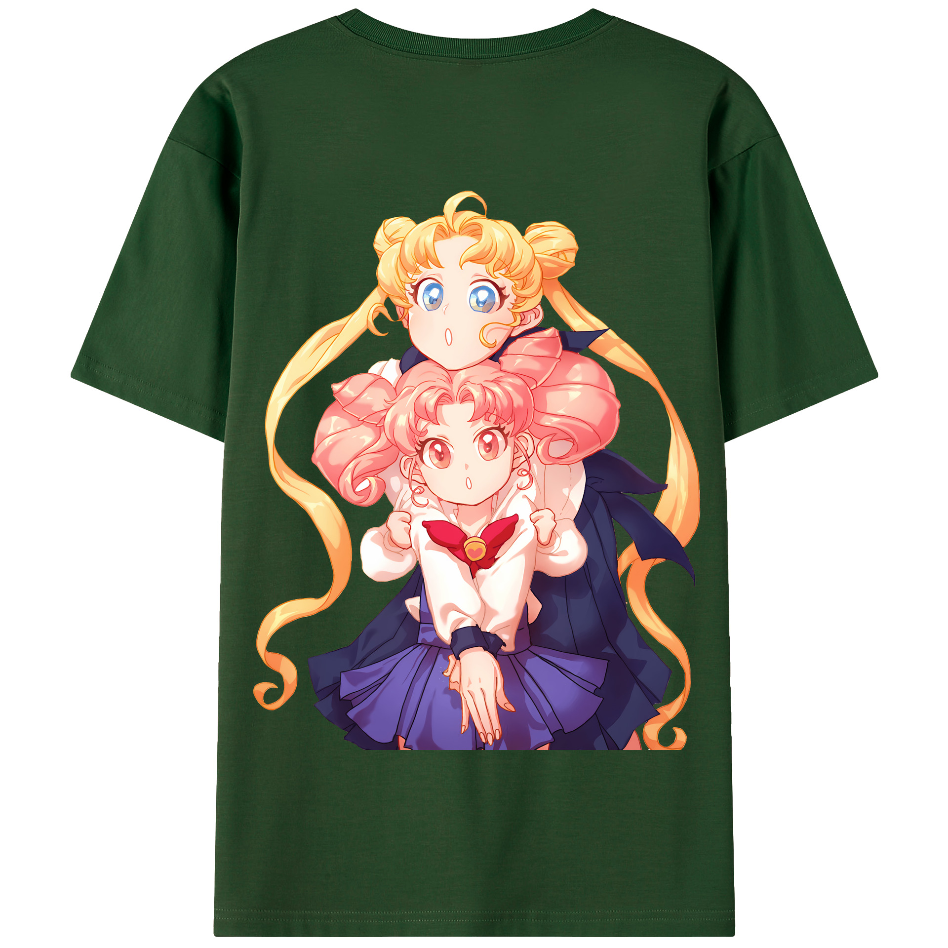 （画像用） 美少女戦士セーラームーン 愛野 美奈子 あいの みなこ Sailor Moon Aino Minako 綿100％半袖Tシャツ（背面プリント）